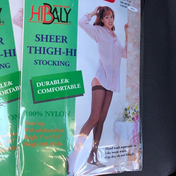 Womens sheer thigh high stockings - Picture 2 of 2